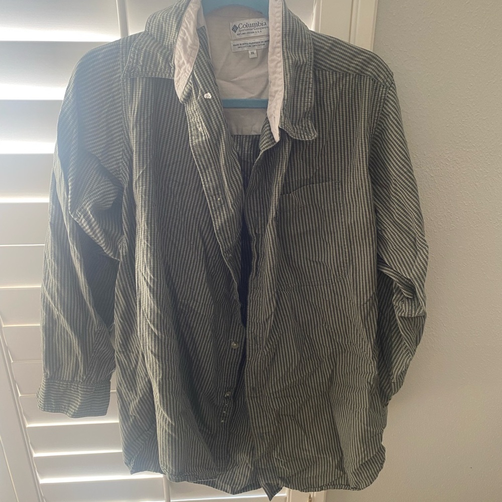 Green plaid flannel from Columbia Sportswear Company